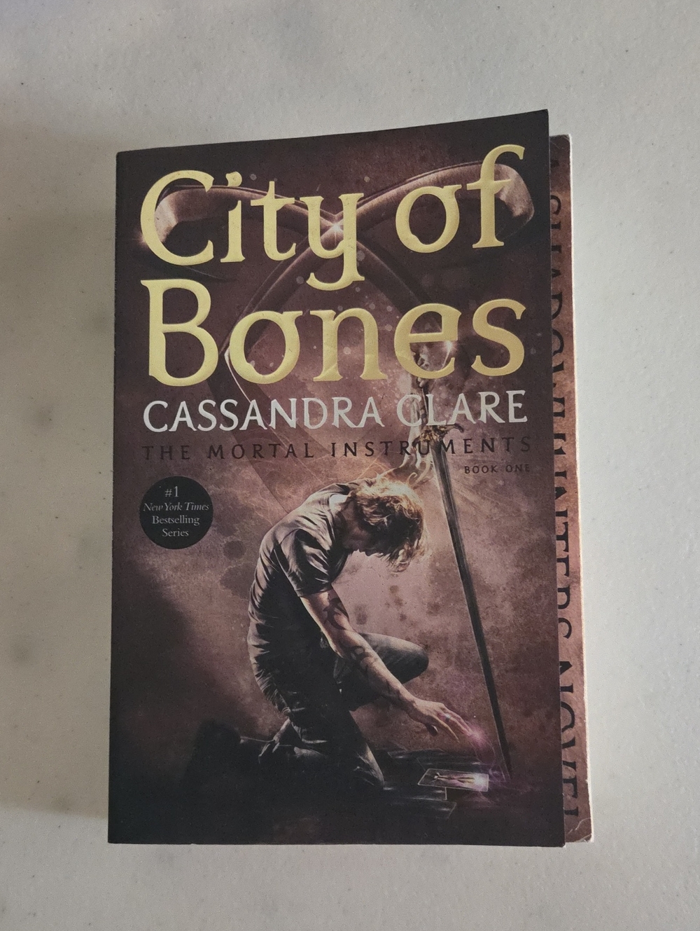 City of Bones by Cassandra Clare - Paperback Fantasy Novel - Brown Cover